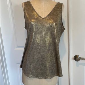 Metallic Gold Tank Top